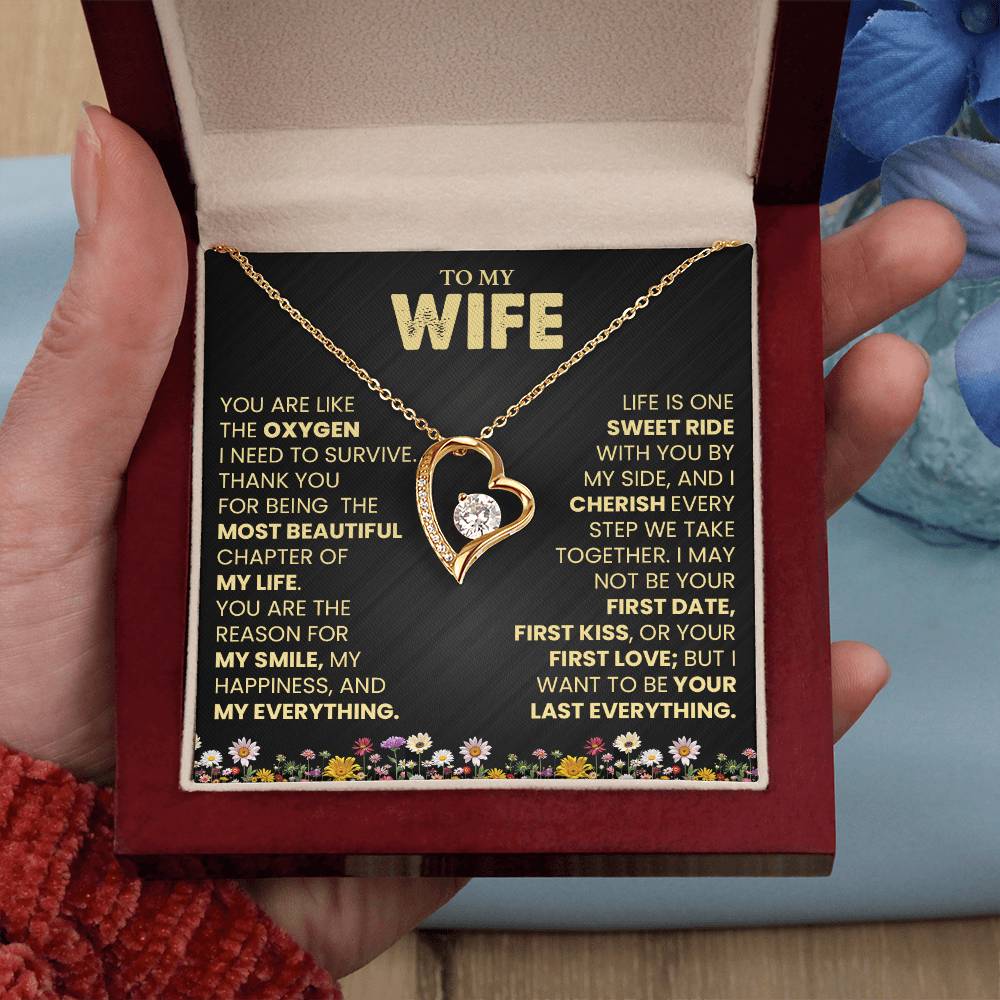 To My Wife, You Are Like The Oxygen I Need To Survive.