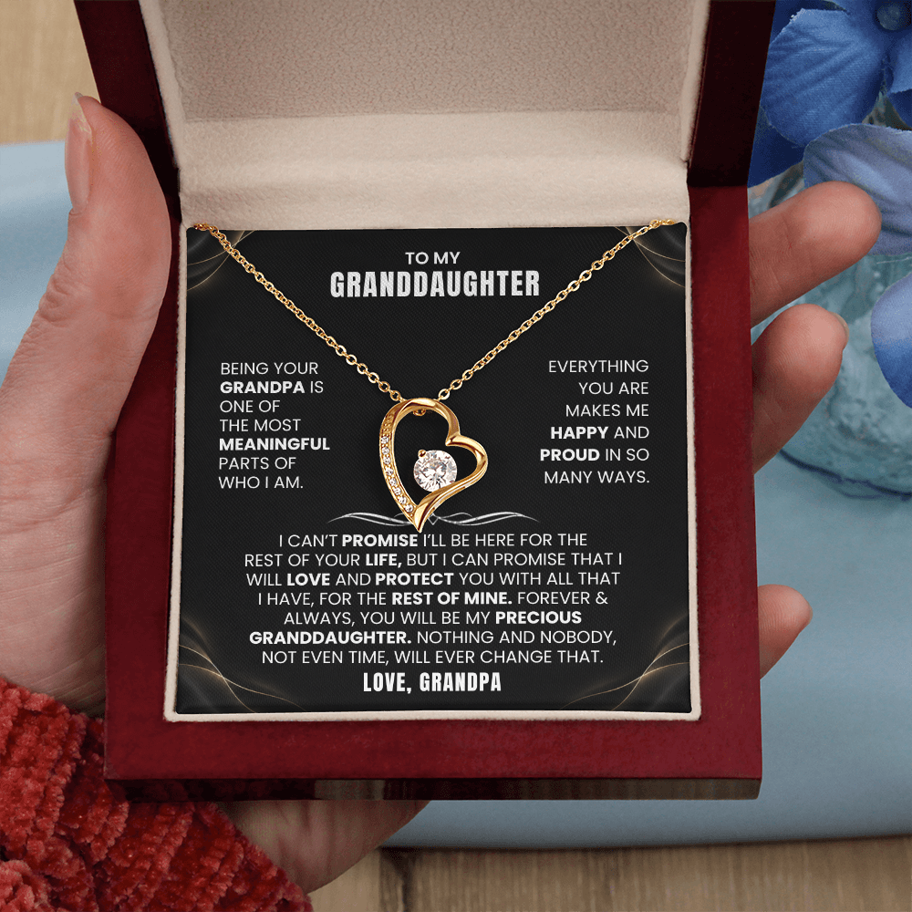 To My Granddaughter Promise Necklace Set.