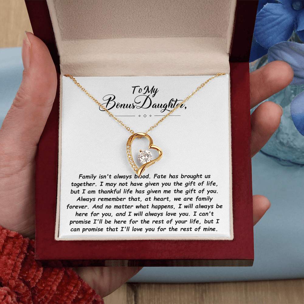 To My Bonus Daughter Necklace.