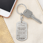 To My Amazing Mom - Engraved Dog Tag Keychain.