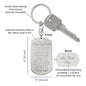 To My Daughter Engraved Dog Tag Keychain.