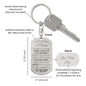 To My Amazing Mom - Engraved Dog Tag Keychain.