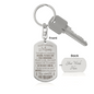 To My Amazing Mom - Engraved Dog Tag Keychain.