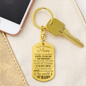 To My Amazing Mom - Engraved Dog Tag Keychain.