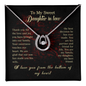 To My Sweet Daughter-in-law Necklace.
