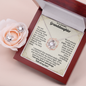 To My Granddaughter, I Love You With All My Heart Necklace.