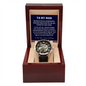 To My Man Openwork Watch .