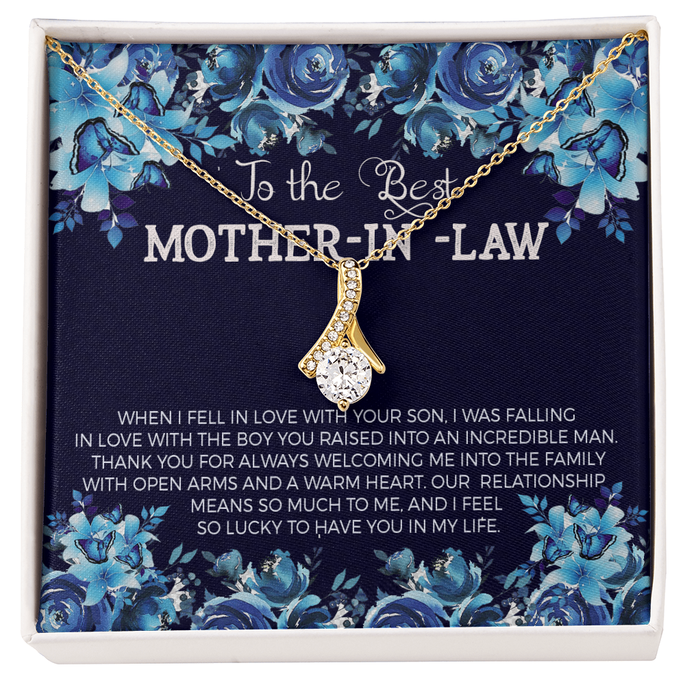 To The Best Mother-in-law Necklace.