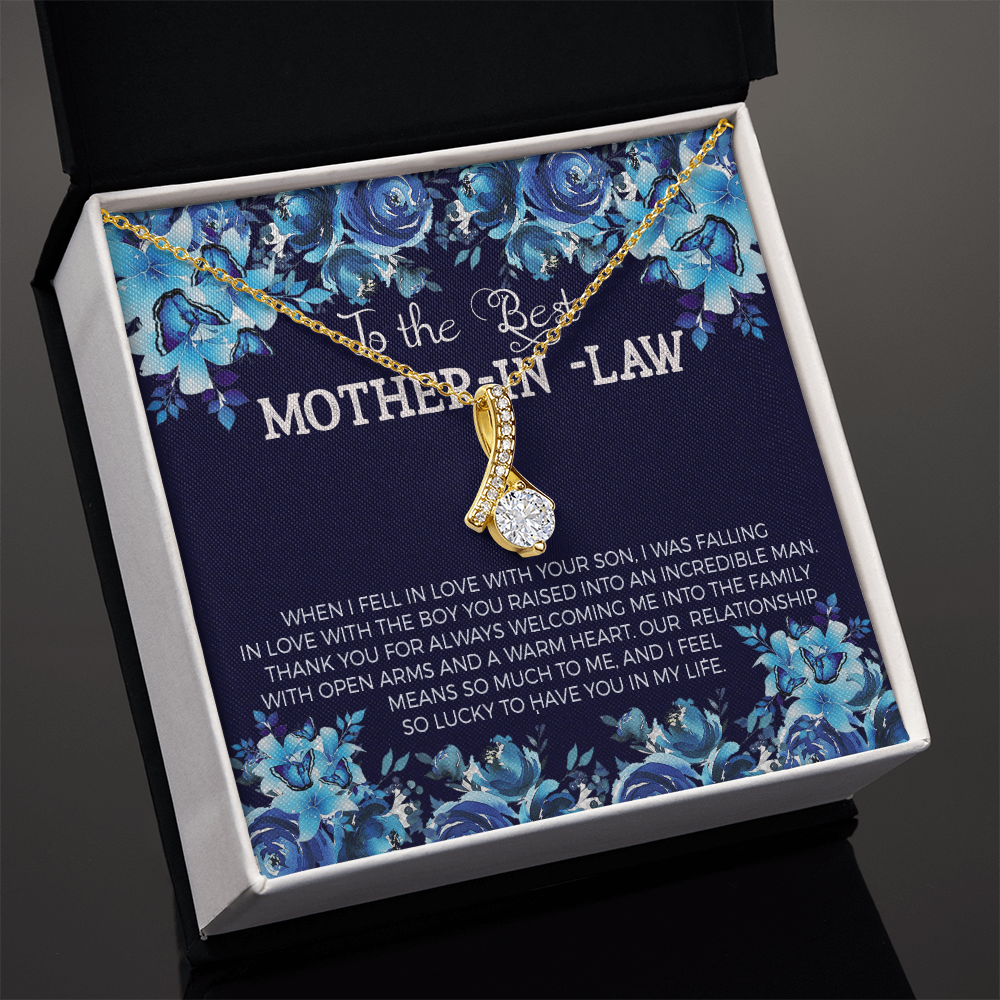 To The Best Mother-in-law Necklace.