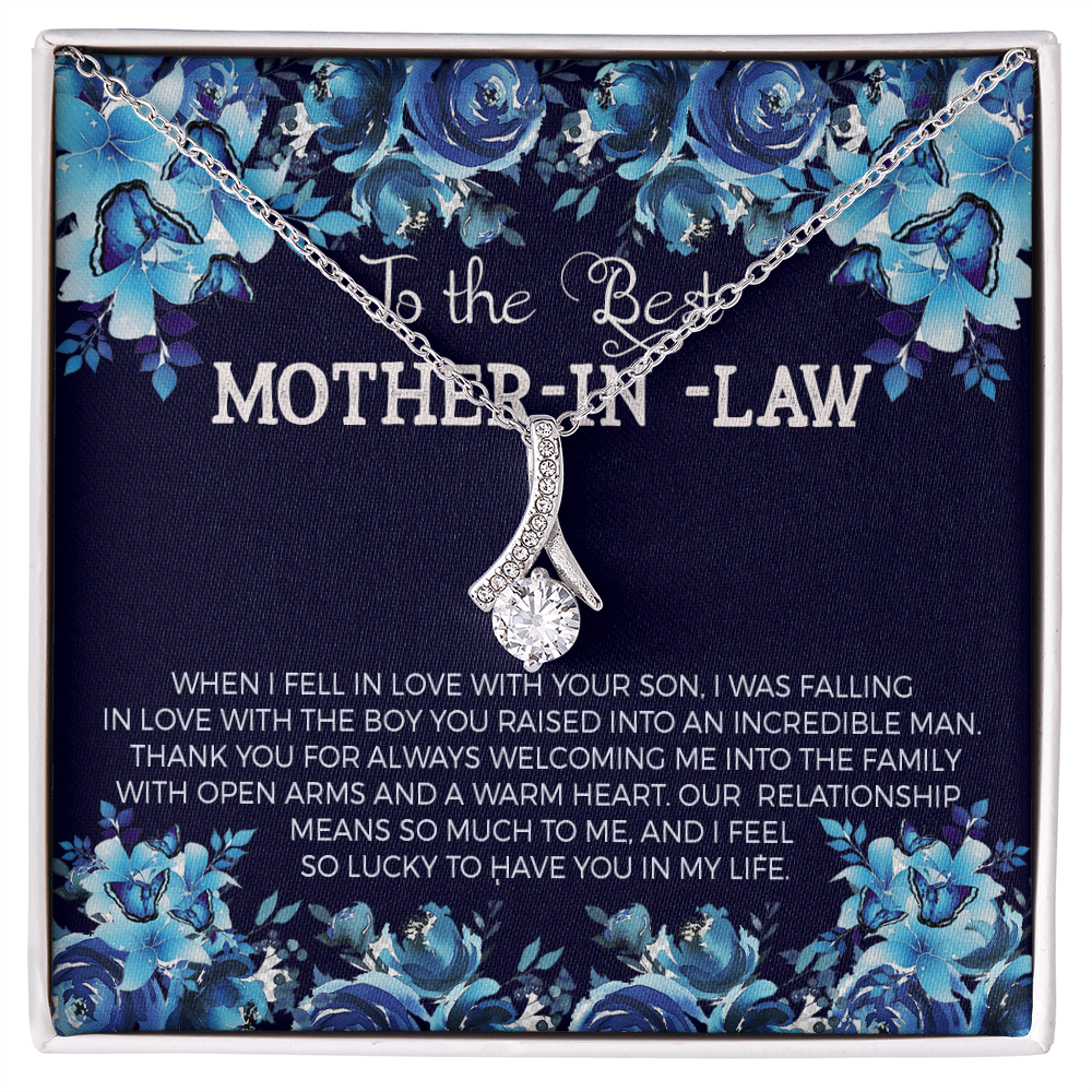 To The Best Mother-in-law Necklace.