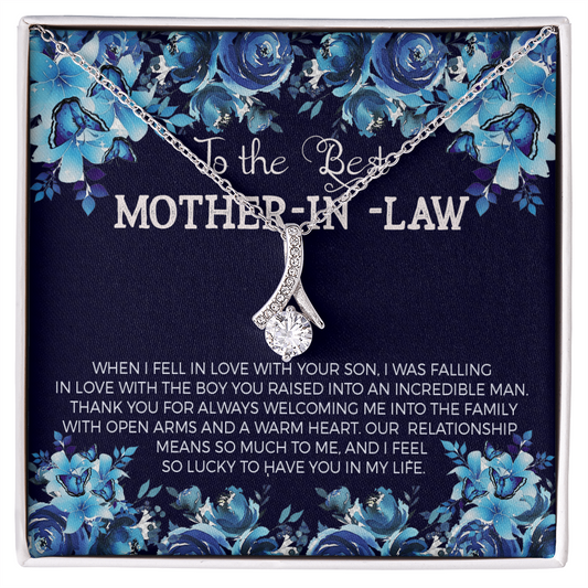 To The Best Mother-in-law Necklace.