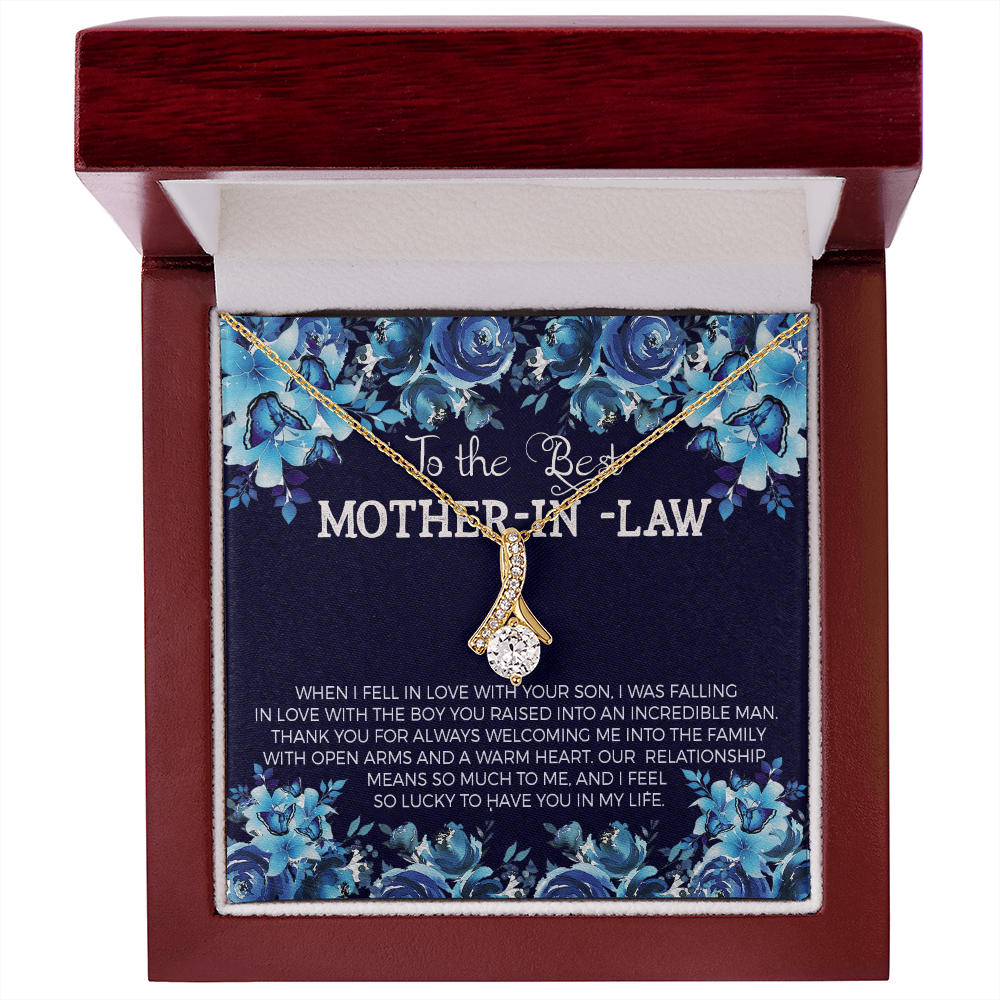 To The Best Mother-in-law Necklace.