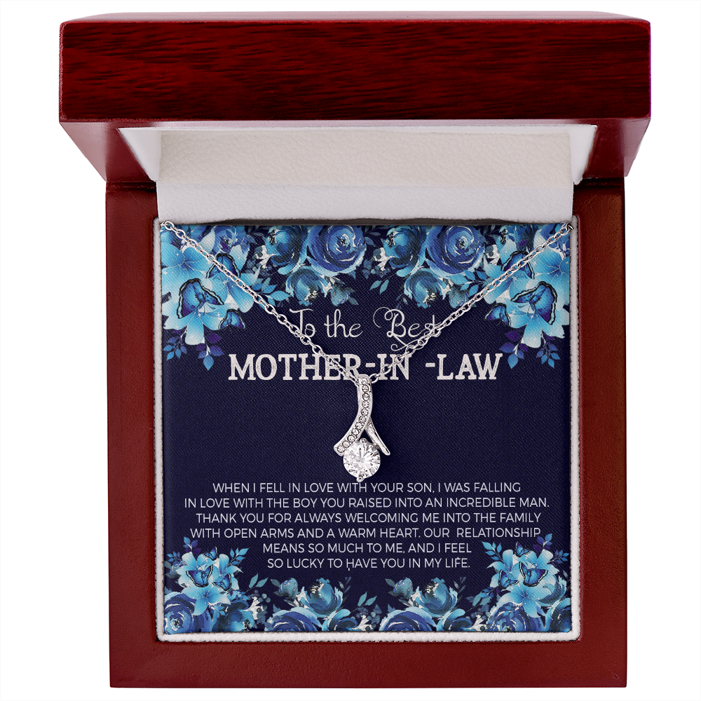 To The Best Mother-in-law Necklace.