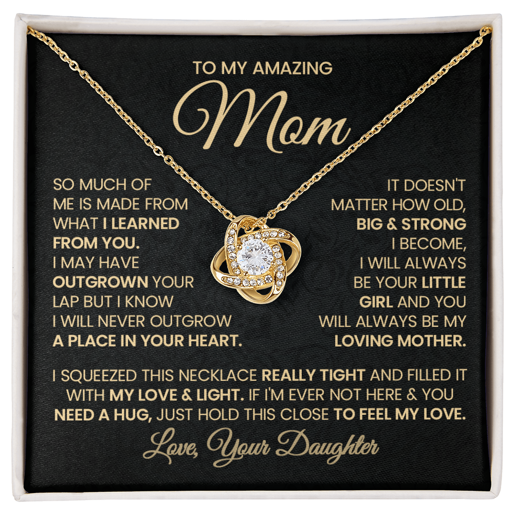 To My Amazing Mom Necklace.