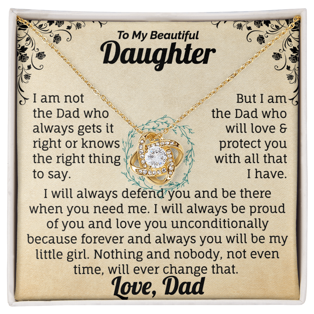 To My Beautiful Daughter Necklace. (Almost sold out)