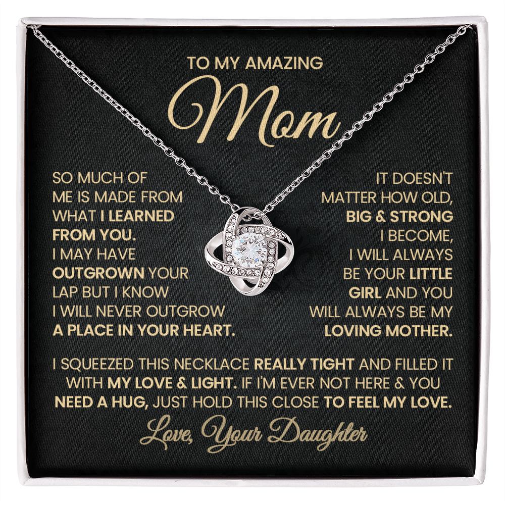 To My Amazing Mom Necklace.