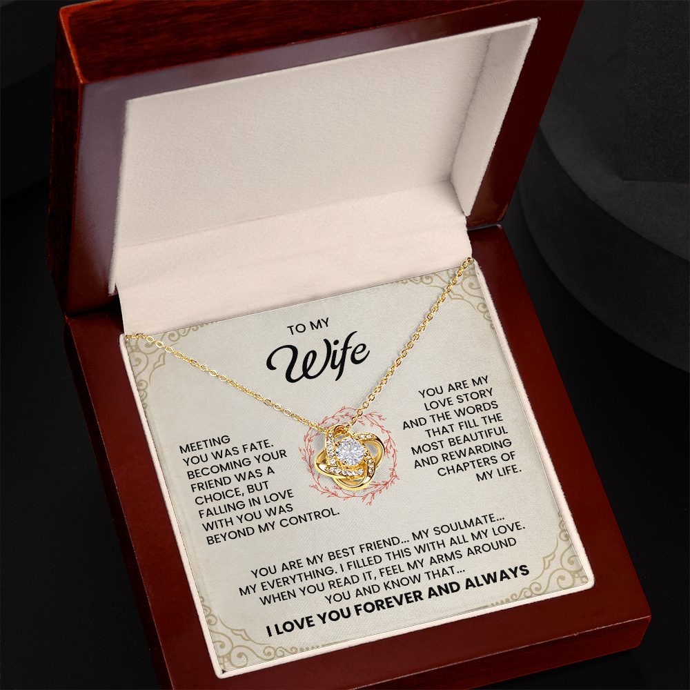 To My Wife, I Love You Forever & Always Necklace.