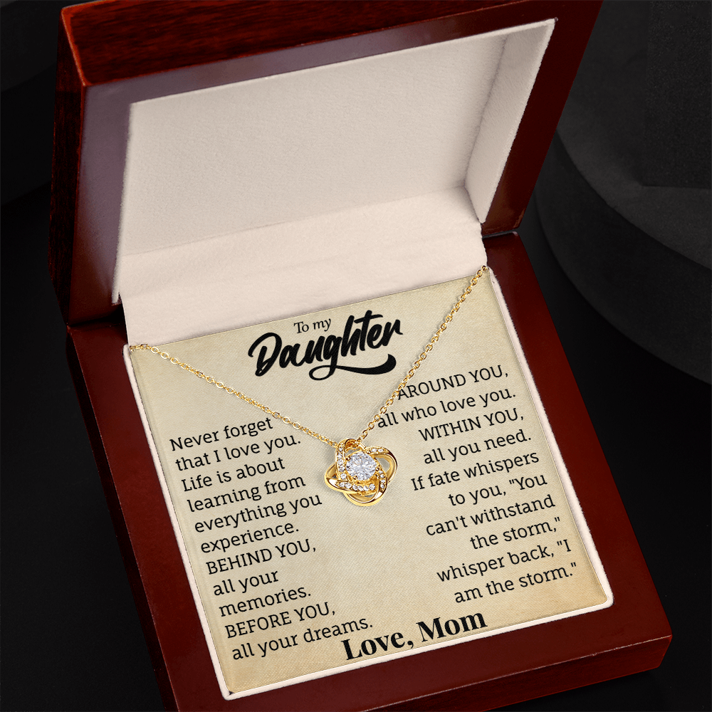 To My Daughter Necklace.(Almost sold out)