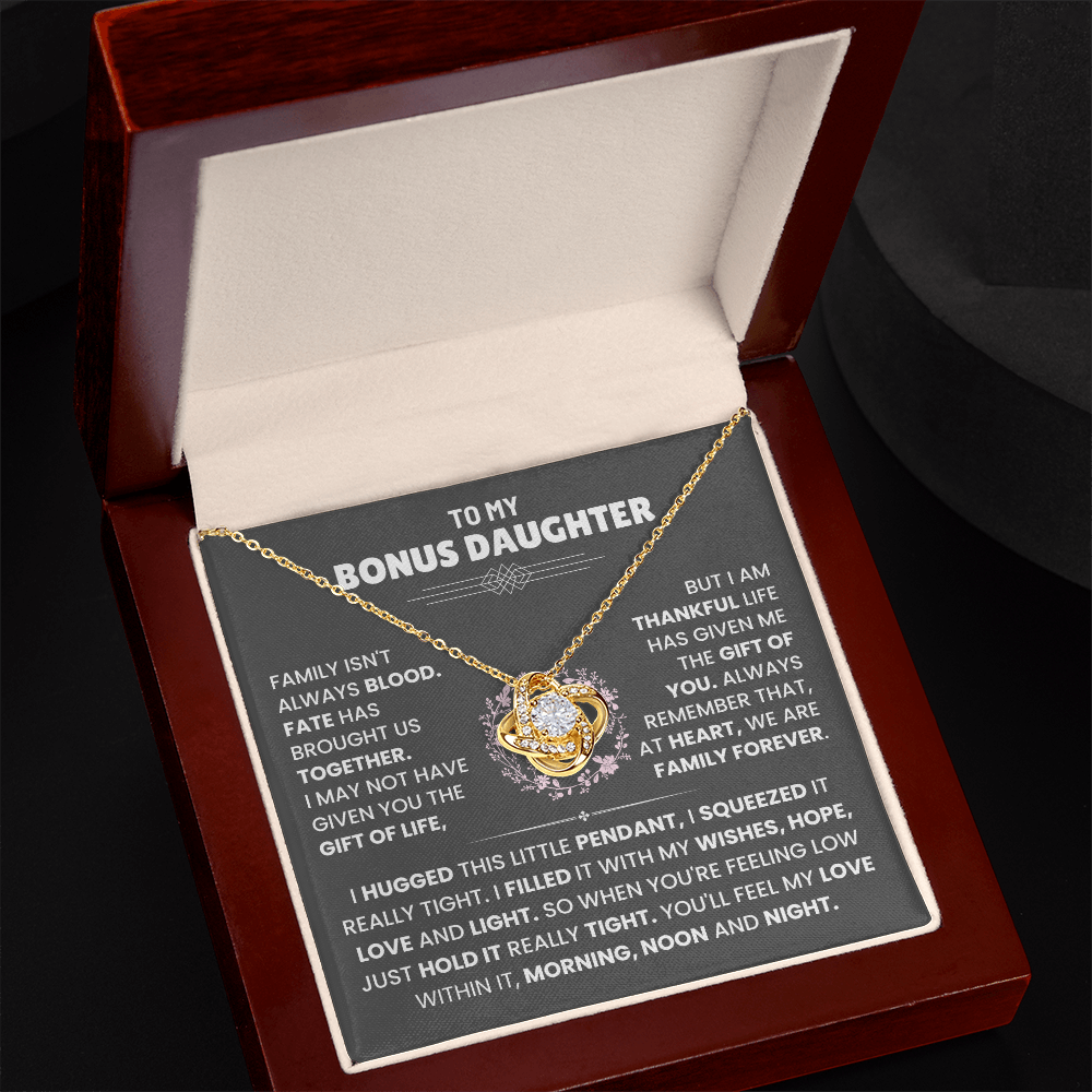 To My Bonus Daughter Necklace (Limited Edition )