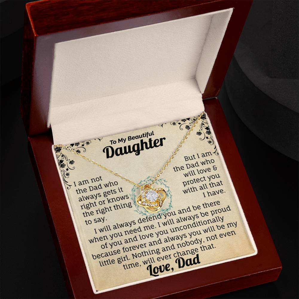 To My Beautiful Daughter Necklace. (Almost sold out)