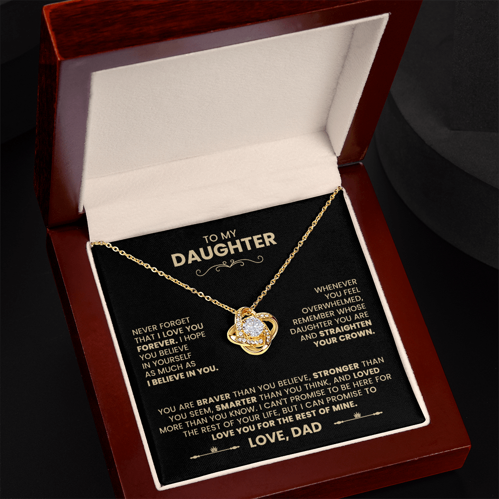To My Daughter, I Love You For The Rest Of Mine Necklace from Dad.