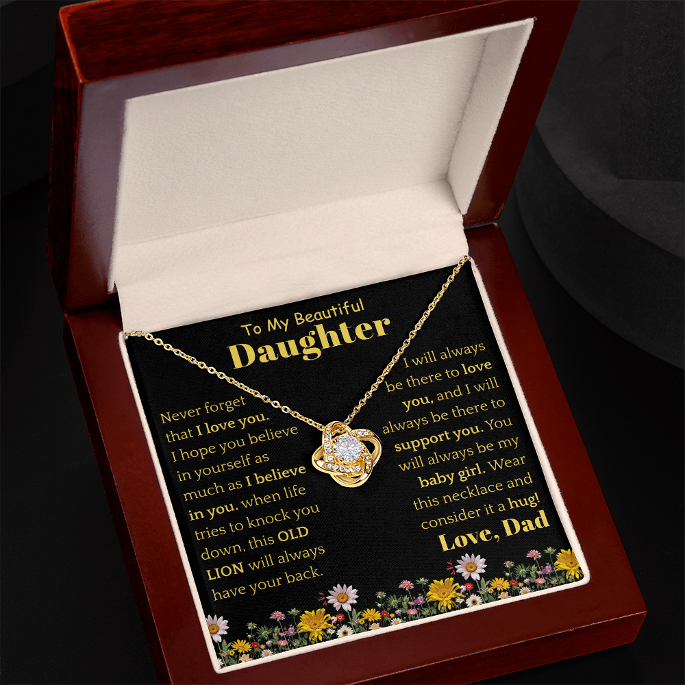 To My Beautiful Daughter Necklace from Dad.