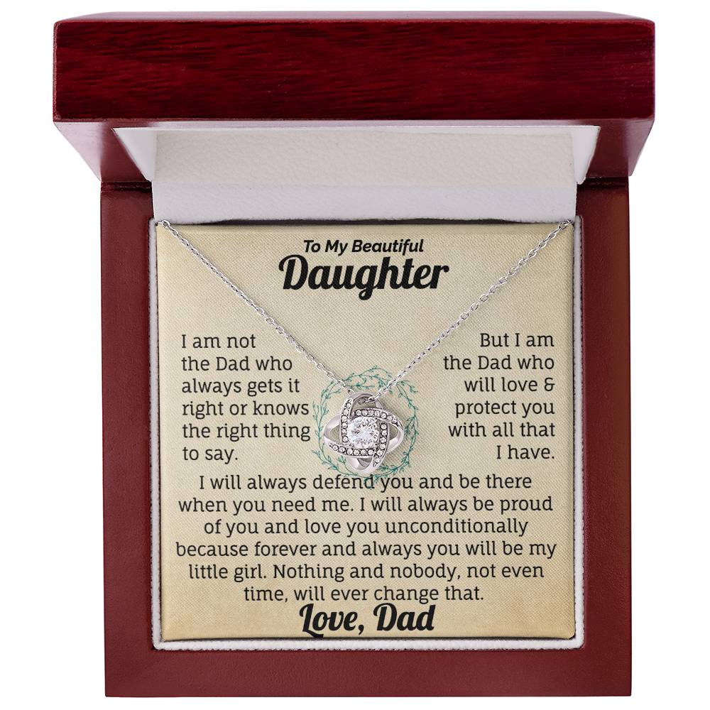 To My Beautiful Daughter Necklace.
