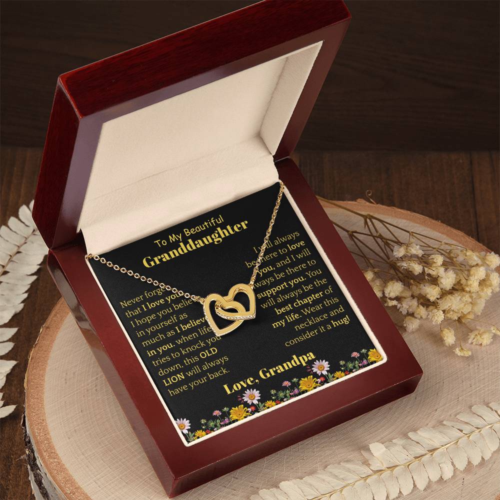 To My Beautiful Granddaughter Necklace from Grandpa.