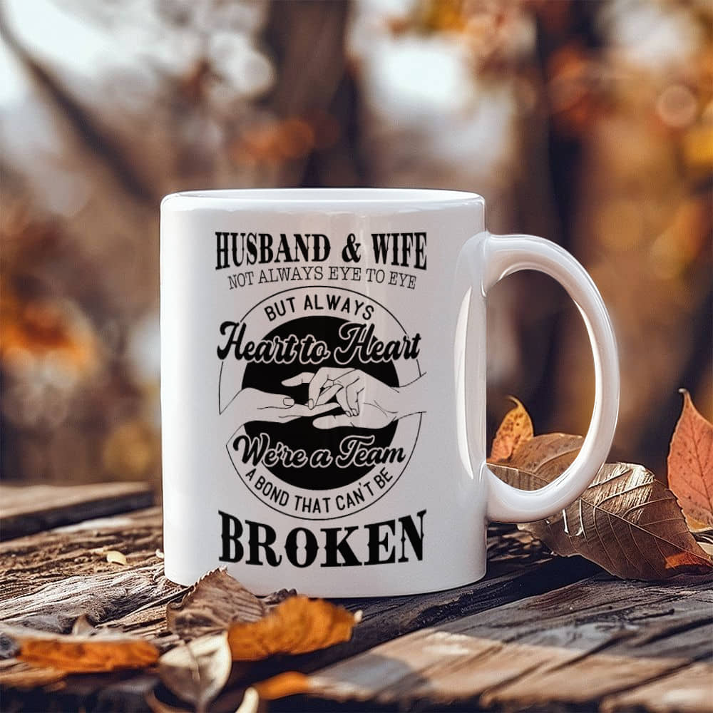 Husband & Wife Couple Mug. (Almost old out)