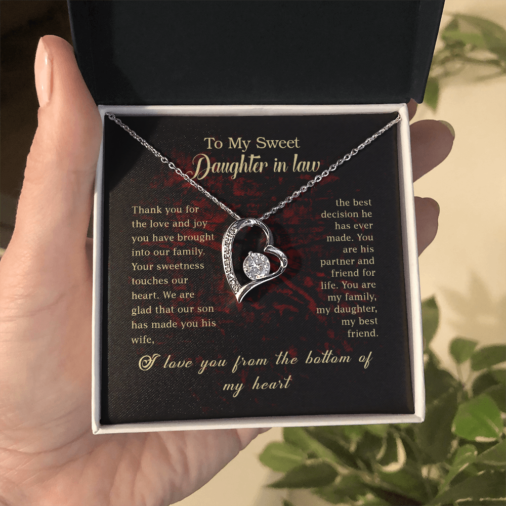 To My Sweet Daughter-in-law Necklace.