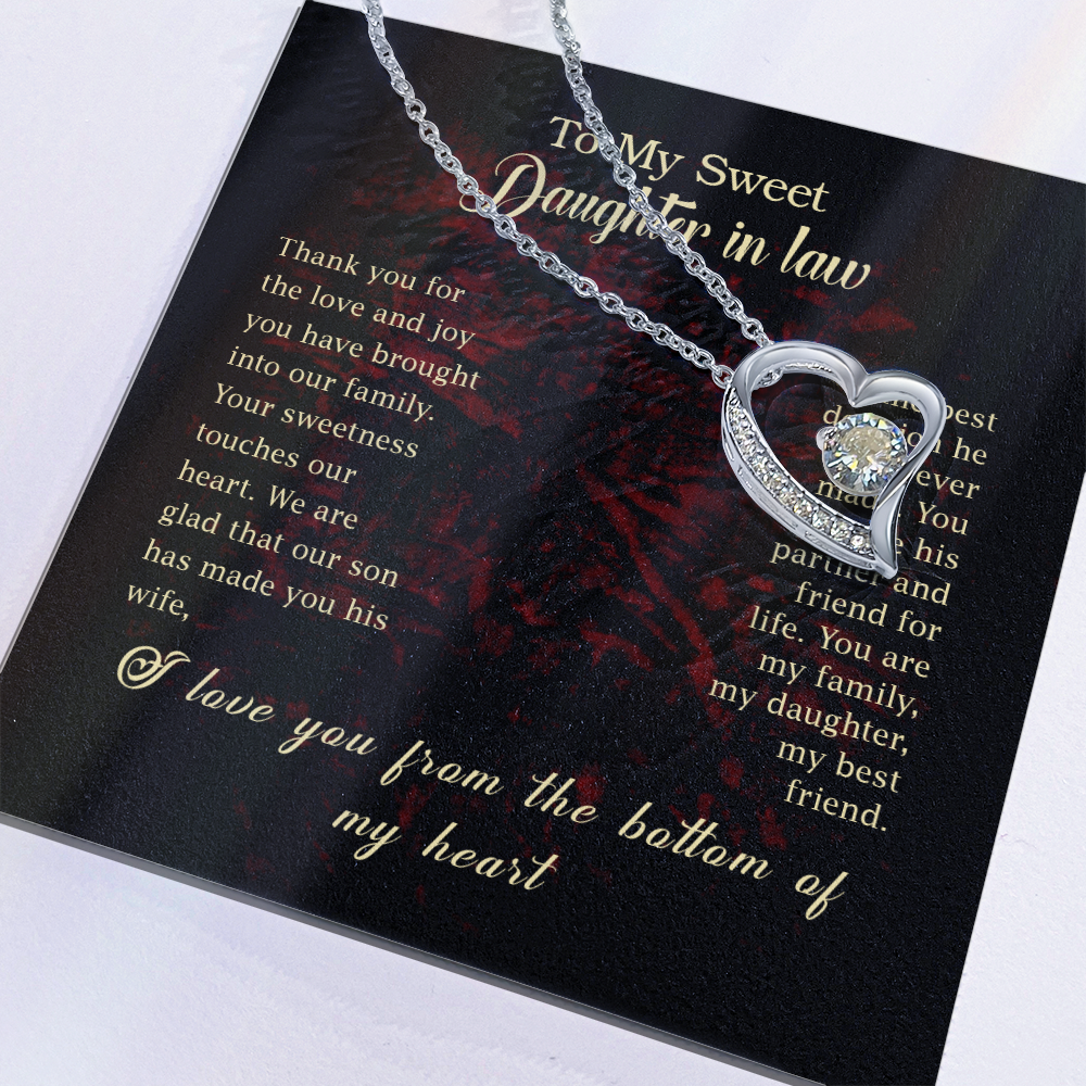To My Sweet Daughter-in-law Necklace.
