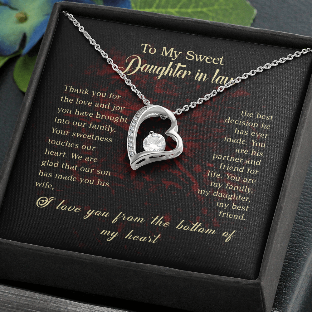 To My Sweet Daughter-in-law Necklace.
