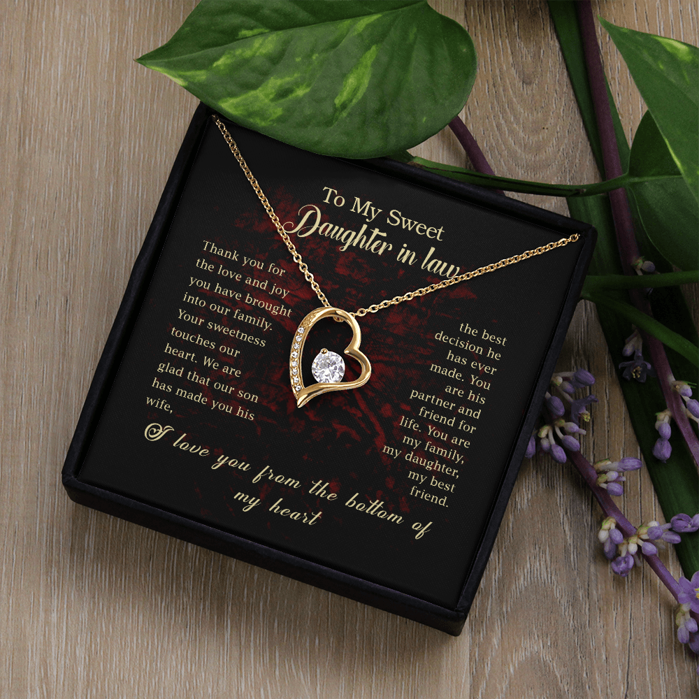 To My Sweet Daughter-in-law Necklace.