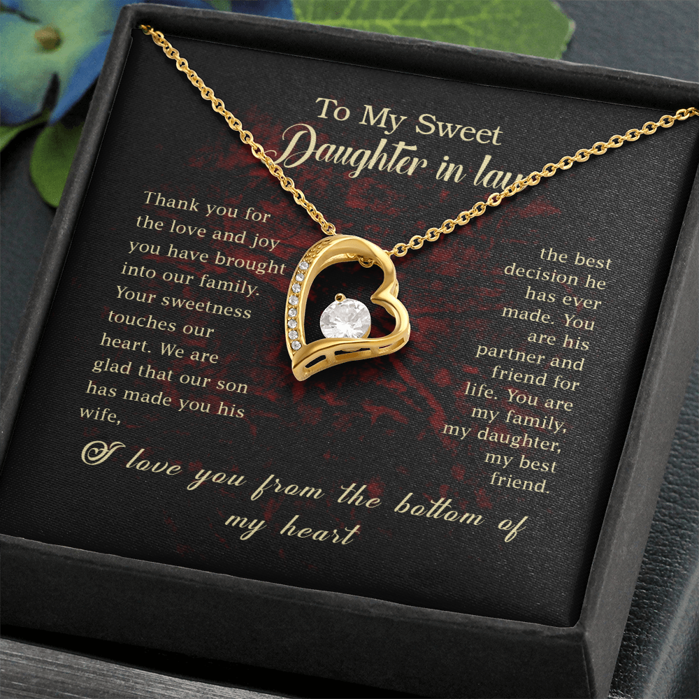 To My Sweet Daughter-in-law Necklace.