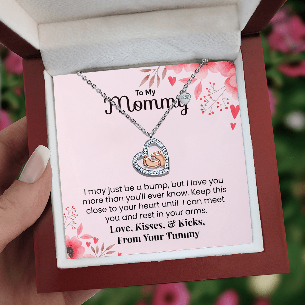 To My Mommy, I may just be a bump Necklace.(Almost sold out)