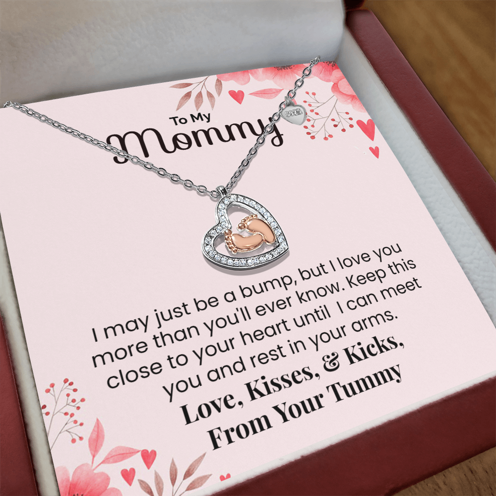 To My Mommy, I may just be a bump Necklace.(Almost sold out)