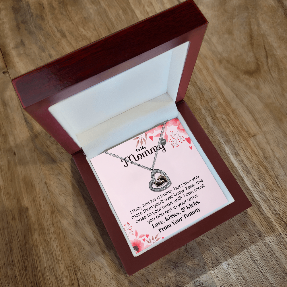 To My Mommy, I may just be a bump Necklace.(Almost sold out)