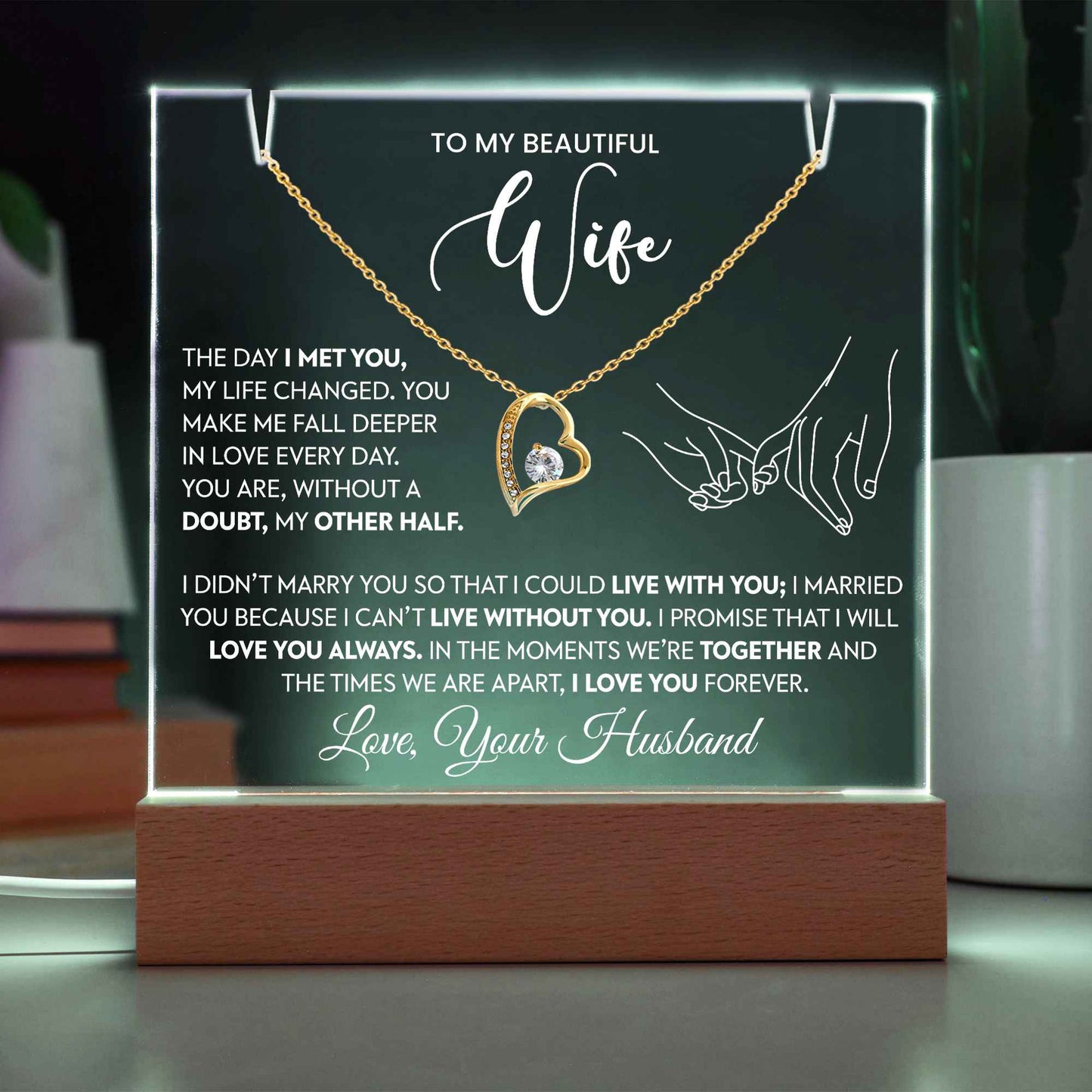 To My Wife Necklace