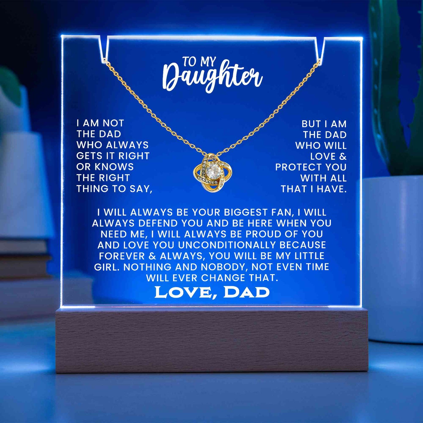 To My Daughter Necklace.