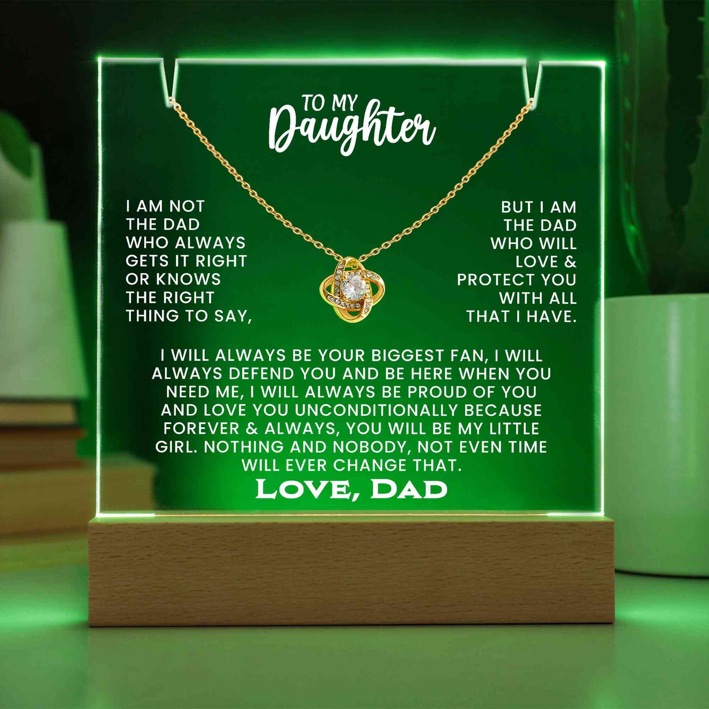 To My Daughter Necklace.