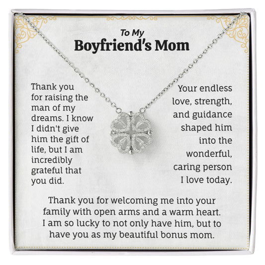 To My Beautiful Bonus Mom: Sentiment Necklace & Card Set