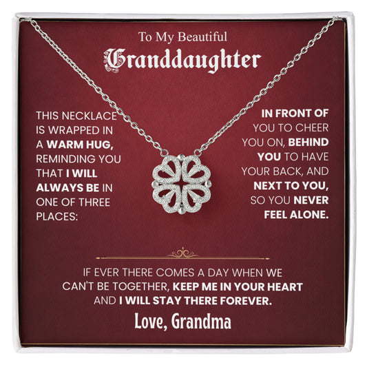 To My Beautiful Granddaughter Necklace Set from Grandma.