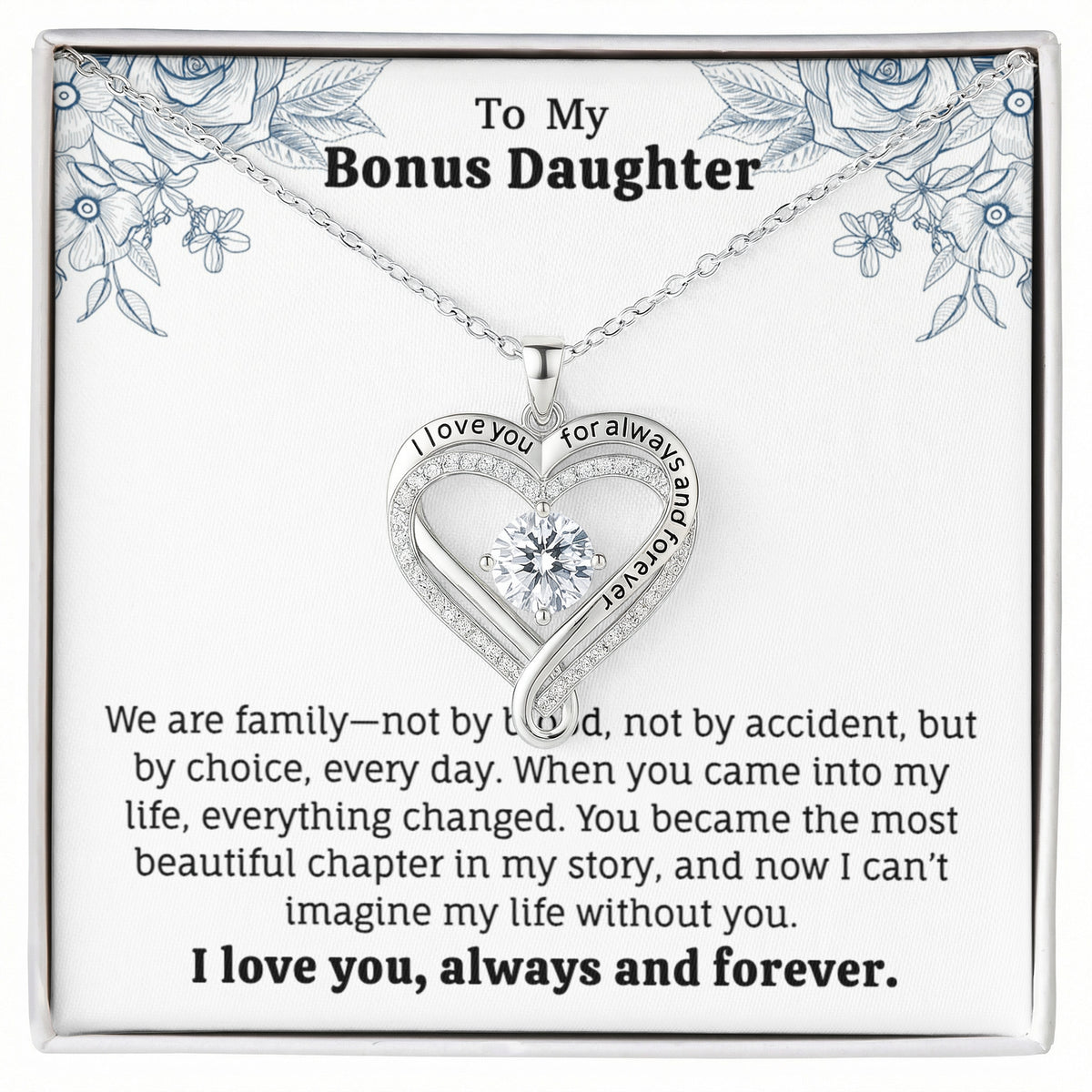 To My Bonus Daughter Necklace (Limited Edition Necklace )