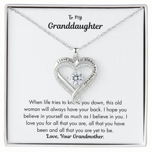 To my Granddaughter Necklace set From Grandma.