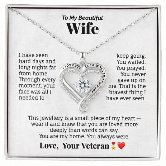 To My Beautiful Wife Necklace from Veteran. (Limited Edition)