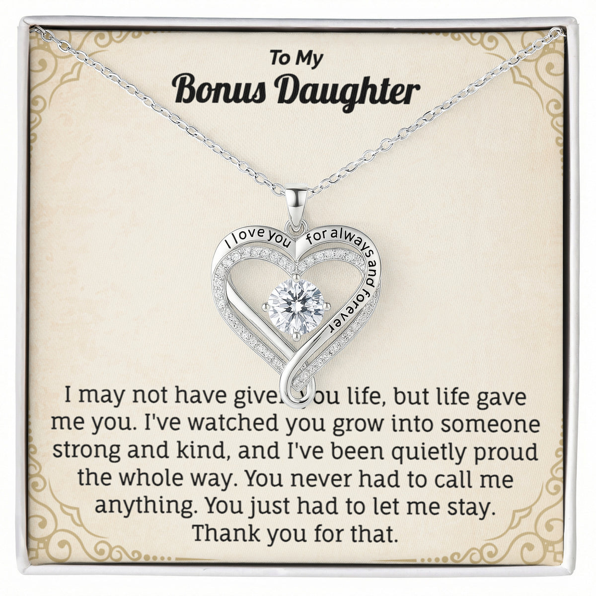 To My Bonus Daughter Necklace (Limited Edition)