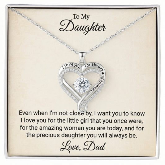 To My Daughter Love You Always Necklace.