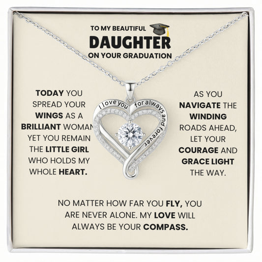 To My Beautiful Daughter On Your Graduation Necklace.