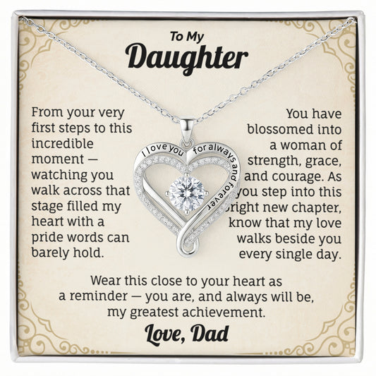 To My Daughter Necklace from Dad. (Limited Edition)