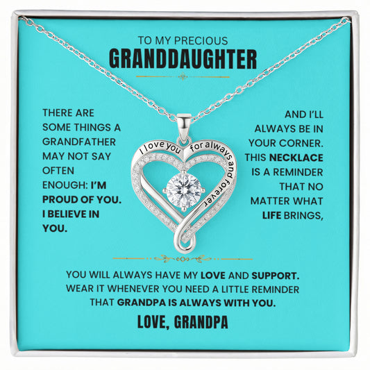 TO MY GRANDDAUGHER | LOVE YOU ALWAYS NECKLACE.
